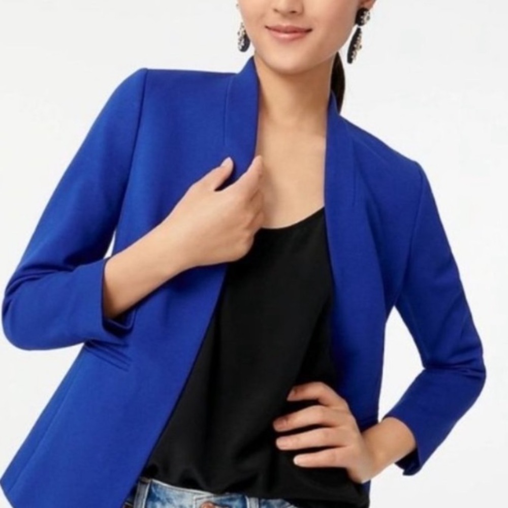 New! J. Crew going out blazer jacket royal blue 26861